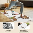 thumbnail image 4 of Dachshund Footprint Bone Hot Yoga Mat Towel Non Slip for Hot Yoga - Quick-Drying Yoga Mat Cover with 4 Corner Pockets with Travel Bag - Hot Yoga Towel Non Slip Grip Moisture Wicking Sweat 70"x26", 4 of 6