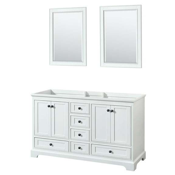 Wyndham Collection Wcs202060dcxsxxm24 Deborah 59-1/4" Double Free Standing Wood Vanity