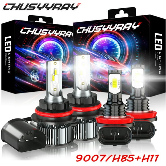 For Nissan Pathfinder 2005-2012 LED Headlight Bulbs 9007 High Low Beam H11 Fog Lights 4x Bulbs