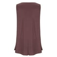 thumbnail image 4 of Plus Size Tank Tops for Women Summer Sleeveless Pleated Crewneck Tunic Shirts Flowy Casual Beach Vacation Clothes 2025, 4 of 5