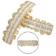 thumbnail image 5 of Parrillas de dientes de diamante, aparatos dentales, colmillos de vampiro, disfraz, cosplay, joyería dental Dorado Inferior, 5 of 9