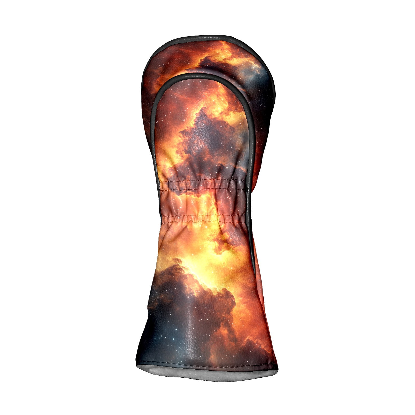 Golf Club Covers PU Leather Waterproof Head Covers for Fairway Woods Hybrids Wonderful Nebula