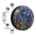 thumbnail image 4 of Rateoe Cosmic Purple Irises Pattern Tire Cover Wheel Protectors Weatherproof Wheel Covers Universal Fit for Trailer Rv SUV Truck Camper Travel Trailers Accessories-, 4 of 6