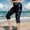 2Multicolor, variant on Women's Print Swim Capris, High Waisted Tummy Control Swim Leggings with Floral Side Panel, Quick Dry Swim Shorts for Beach Pool