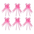 thumbnail image 1 of Unique Bargains 8' Pull Bows Gift Wrapping Pull Bow Heart Pattern Baskets Present Bows Knot Ribbon Pink 100 Pcs, 1 of 6