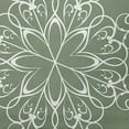 thumbnail image 2 of 20" x 20" Simply Daisy Snowflake Polyester Indoor/Outdoor Pillow, Sage Green (1 Count), 2 of 4