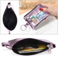 thumbnail image 4 of Zip ID Case, Slim Coin Purse Wallet Change Pouch with Key Ring Mini Change Wallet Keychain Purse, 4 of 7