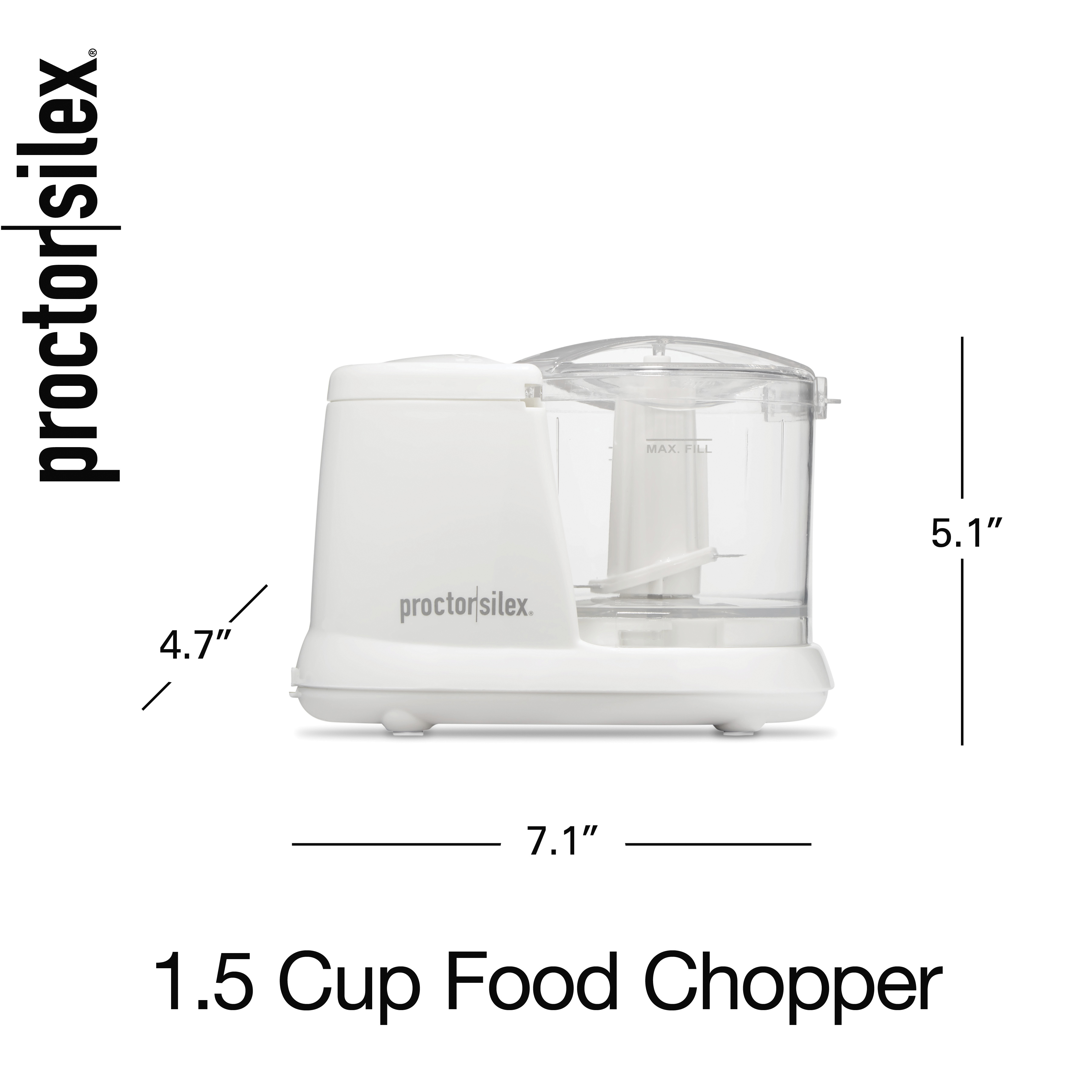 Proctor Silex 72500RY Mini Food Chopper, White - image 3 of 8