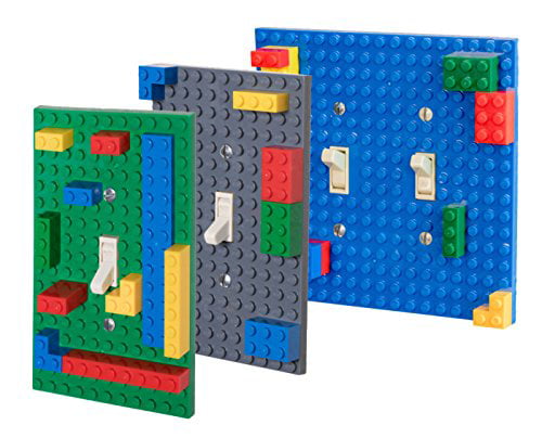 COMPATIBLE with Lego Double Lightswitch Cover multiple colors available!