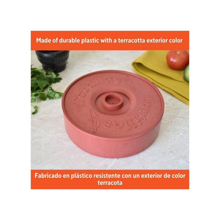 IMUSA 8in Tortilla Warmer, Terracotta, Microwave-Safe - Walmart.com