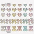 thumbnail image 6 of UDIYO 50Pcs/Pack Nail Art Decorations Love Heart Bow-knot Bear Lovely Manicure Accessories Colored Transparent Nail Resin Charms Nail Supplies, 6 of 7