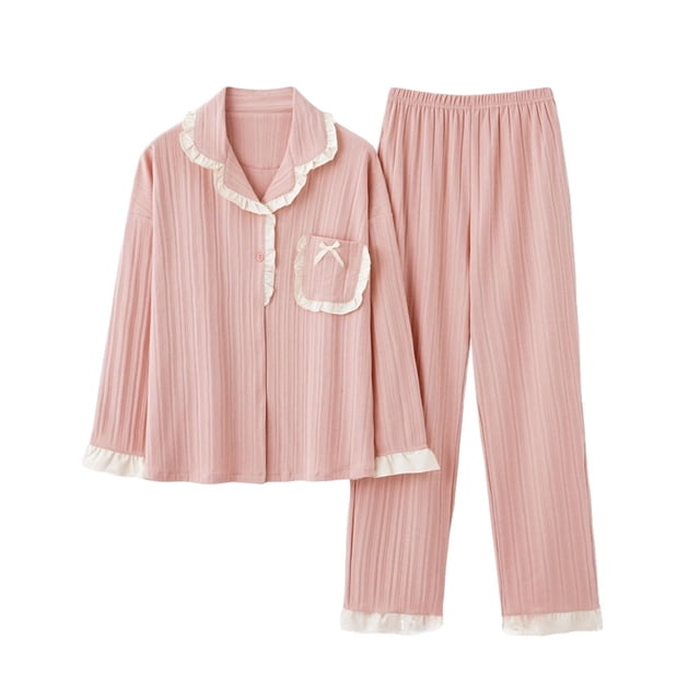 fastboy Ladies Short Pyjamas Sets - Romantic Look Comfortable Fit Flattering Sexy Soft B6802 L,1 1Set