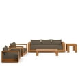 thumbnail image 2 of Modway Tahoe 5-Piece Acacia Wood Outdoor Patio Set in Natural Cocoa, 2 of 12