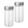 thumbnail image 2 of Lipstore 2 Pieces Clear Jars with Lids Canning Jar for Cookie Moisturizers DIY Crafts, 2 of 8