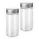 thumbnail image 2 of 2 piezas frascos transparentes con tapas de cocina 500 ml botella de almacenamiento de botellas vacías para crema artesanías de bricolaje, 2 of 8