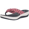 thumbnail image 1 of Clarks Arla Glison Flip-Flop, Red/White/Blue Textile, 9 Medium, 1 of 8