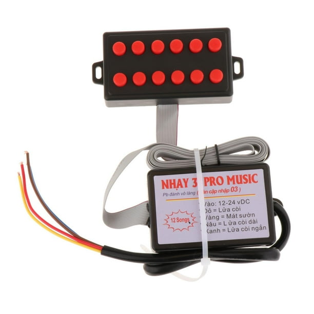 Controlador de bocinas de coche con varios efectos de sonido, 12-24 V, volumen premium, cambio de sonido 12 sonido