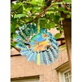 thumbnail image 3 of Dundee Deco's Wind Spinner in Gift Box - 3D Hanging Indoor Outdoor Yard Garden Decoration - Butterfly Flower - Blue Green Yellow - 12 in - Unique Gift Idea For Men Women, Souvenir, Present, 3 of 6