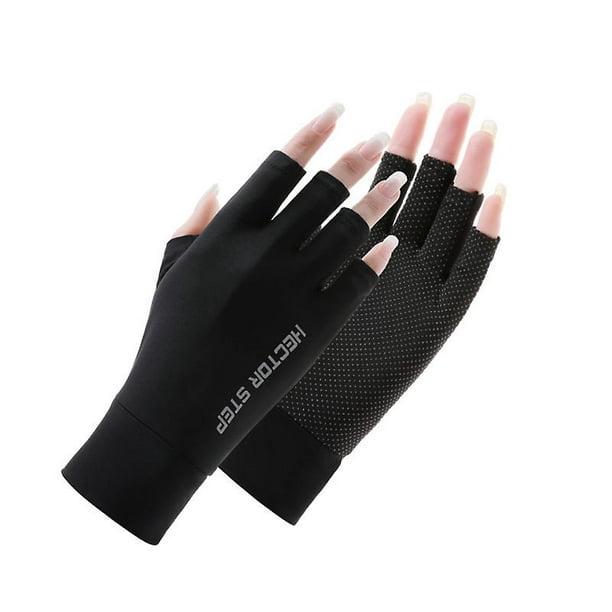Upf 50+ Fingerless Sun Gloves For Uv Protection Hand Cover, For