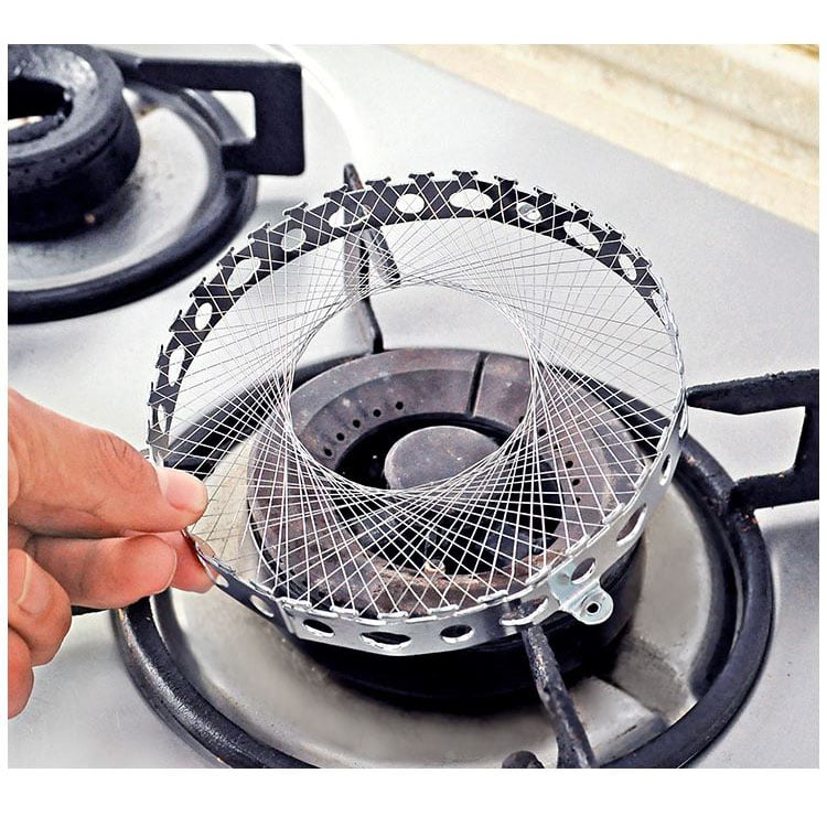 Gas Stove Torch Net Stainless Steel Gas Cooker Windproof Circle Home Cover S 