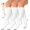 White, variant on 3 Pairs Copper Compression Socks for Women & Men Circulation (15-20 mmHg), Best Relief for Medical, Running, Nursing