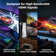 thumbnail image 3 of Jorenca 10FT HDMI 2.1 Cable 8K60Hz 4K120Hz, 48Gbps Ultra High Speed HDMI Cable with Gold Plated Connectors, Red Aluminum Housing, for PS5, Xbox Series X, 4K TV, Projector, Wall Mount TV, Living Room, 3 of 12