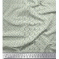 thumbnail image 1 of Soimoi Rayon Crepe Fabric Leaves & Floral Small Print Fabric by The Yard 46 Inch Wide, 1 of 1