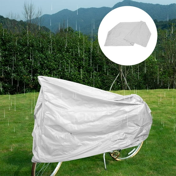 TEHAUX 2-Pack White Scooter Covers, Outdoor Motorcycle and Bike