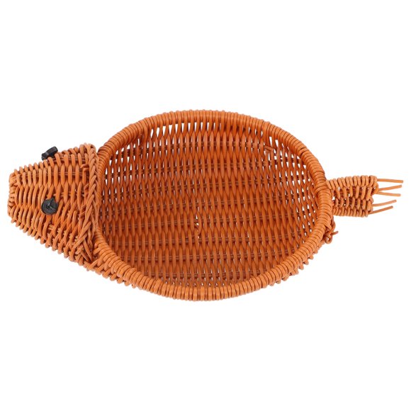 WASHWEPE Cesta Tejida En Ratán Color Marrón Claro Ideal Para Y Snacks En