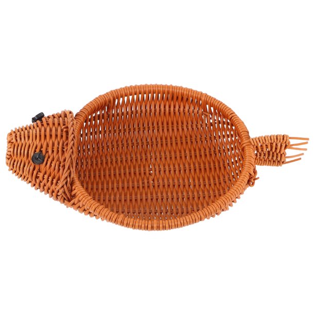 WASHWEPE Cesta Tejida En Ratán Color Marrón Claro Ideal Para Y Snacks En
