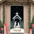 thumbnail image 4 of Nativity Scene Merry Christmas Banner Holiday Decoration Design Festive Stars Christmas Decor for Winter Celebration Home Decoration Party Decoration, 4 of 9