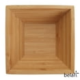 thumbnail image 4 of Belari 6.25" Bamboo Eco Friendly Reusable Bowl Set - Square Bamboo Bowls - Wood Dinnerware, 4 of 5