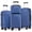 B-Navy Blue, variant on Gowill 4 Piece Luggage Set 27/23/19/14 inch Hardshell Lightweight Carry-on and Checked Suitcase with Spinner Wheels.Navy Tan