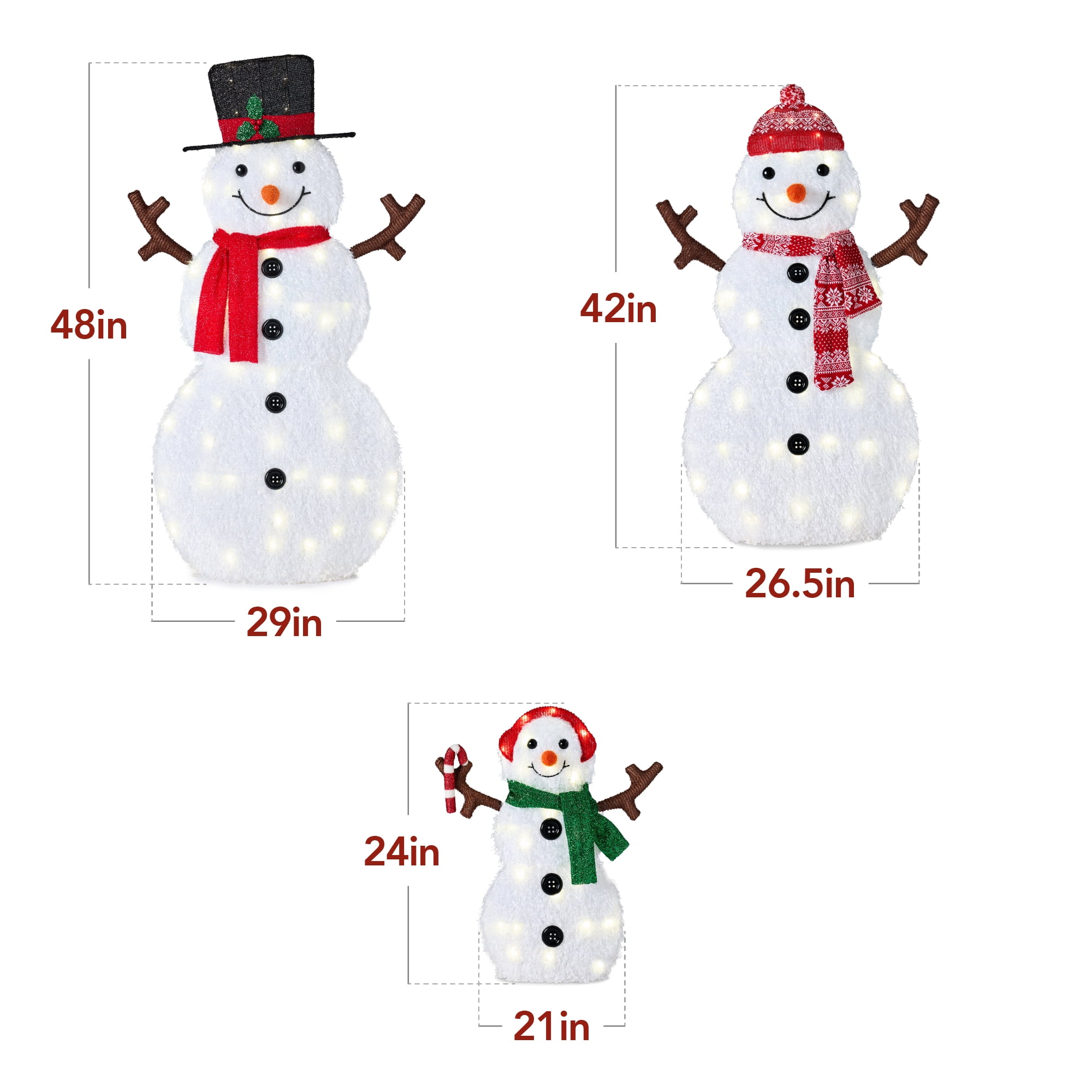 福袋 Products Choice Best 4-Piece Set Family Snowman Lighted 2D 消臭・芳香剤