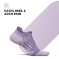 thumbnail image 3 of Feetures Plantar Fasciitis Relief Sock Light Cushion No Show Tab - Targeted Compression Sock for Women & Men - Amethyst , Small (1 Pair), 3 of 7