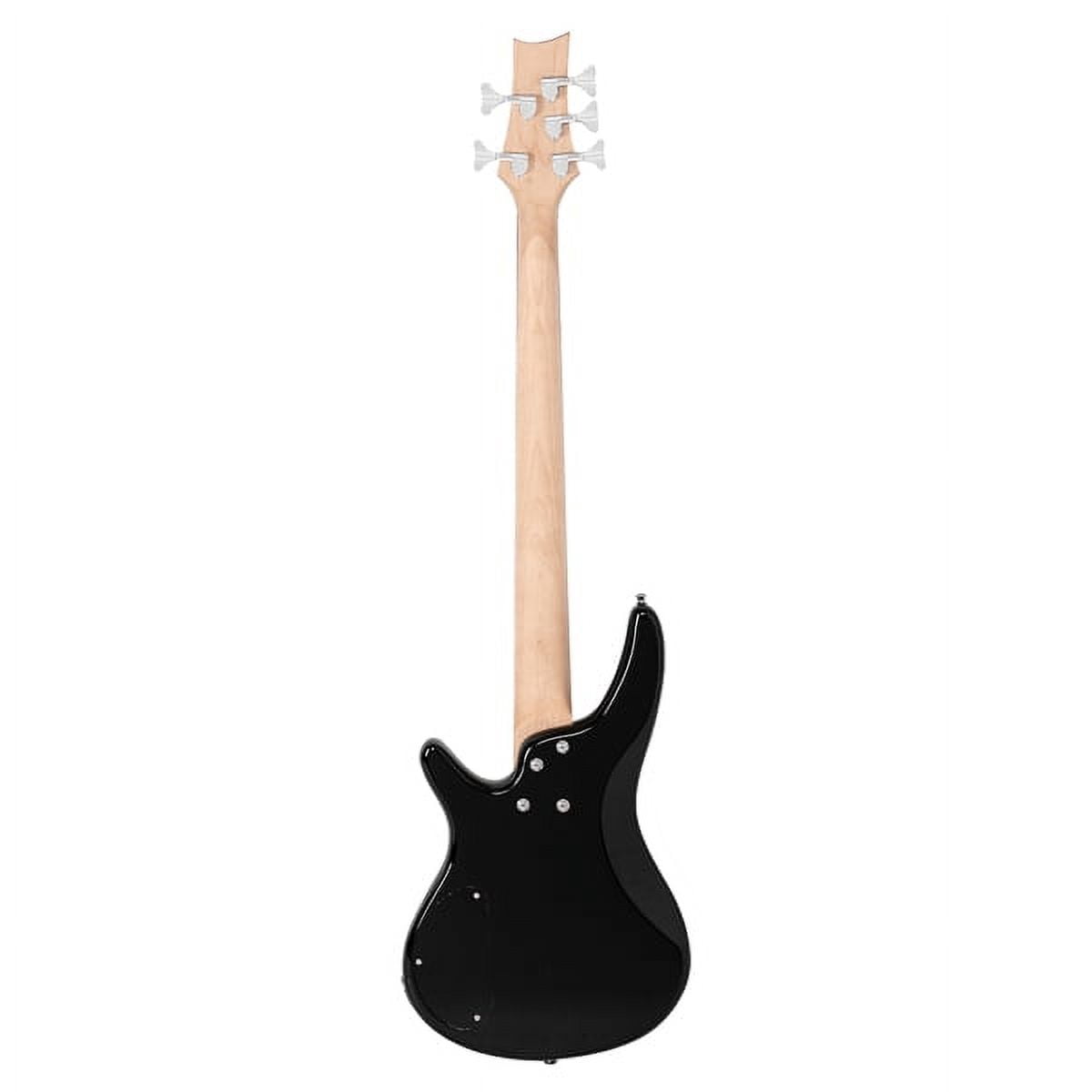 5 String Full Size Bass Guitar SS Pickups and Amp Kit for The Experienced Player Black