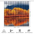 thumbnail image 2 of 4 Pcs Elk in The Forest Shower Curtain Sets with Non-Slip Rugs, Toilet Lid Cover and Bath Mat, Fall Natural Scenery Shower Curtains with 12 Hooks, Waterproof Polyester Shower Curtains for Bathroom, 2 of 5