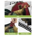 thumbnail image 4 of Farmhouse Rooster Bar Stool Covers Set of 2, Rustic Red Barn Windmill Sunflowers Stretch Washable Bar Chair Covers with Backs, Removable Pub Counter Height Chair Cover for Kitchen Dining Room Cafe, 4 of 7