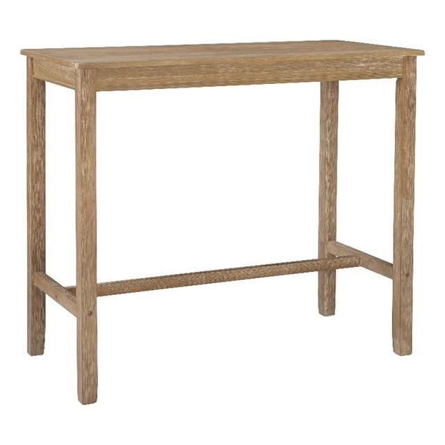Linon Claridge Table de Pub Hauteur Bar en Bois, Fini Brun Vieilli