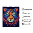 thumbnail image 4 of Poster Master Colorful Tiger Poster - Portrait Print - Graffiti Art - Abstract Art - Psychedelic Art - Gift for Men, Women & Animal Lover - Decor for Bedroom or Kid's Room - 8x10 UNFRAMED, 4 of 4