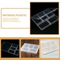 thumbnail image 2 of 4 Pcs Multi Compartment Storage Box Small Parts Container Tool Chest Jewelry Tools Plastic Toolbox, 2 of 6