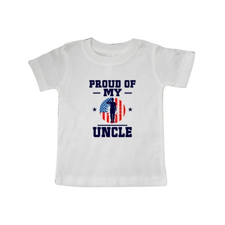 

Inktastic Military Uncle Proud Nephew Gift Baby Boy or Baby Girl T-Shirt