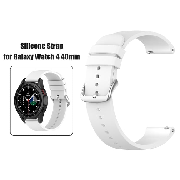 Correa de silicona para Samsung Galaxy Watch 4 Classic Band Bracelet (Blanco)