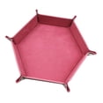 thumbnail image 1 of Bandeja hexagonal para dados, organizador duradero de doble cara, soporte para caja de almacenamiento, dados plegables Rosado CUTICAT bandeja de dados, 1 of 7