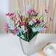 thumbnail image 5 of XmhyTop 3 piezas de flores artificiales de tacto real, flores falsas para decoración del hogar, oficina, boda, arreglo de ramo de flores artificiales para decoración (azul, 15,7 pulgadas de largo), 5 of 5