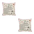 thumbnail image 4 of Matsuzay Funda de almohada de fibra cuadrada, funda de almohada con letras, funda de cojín de sofá lavable, papá a hijo Type1 NO1, 4 of 6