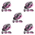 thumbnail image 1 of QualitChoice Multifunctional Helmet Road Bike - Enjoy Versatility And Multiple Features For Any Cycling Adventure 012 black pink 5Set, 1 of 6