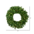 thumbnail image 2 of Vickerman 30" Cheyenne Pine LED Lights Artificial Christmas Wreath in Green, 2 of 3