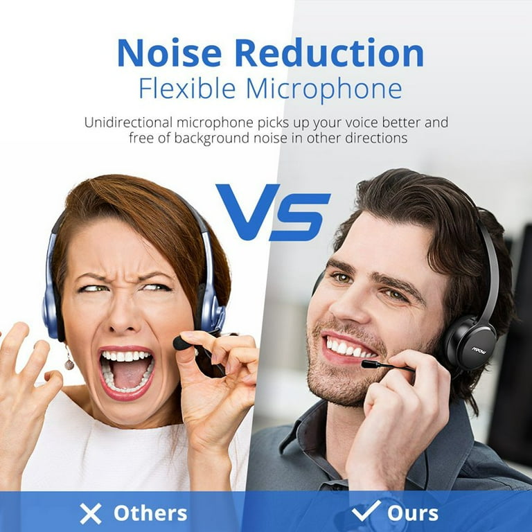 Mpow 071 USB Headset 3.5mm with Microphone Noise Cancelling