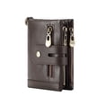 thumbnail image 2 of Cartera para hombre Sonducket de cuero multifuncional color café, 2 of 6
